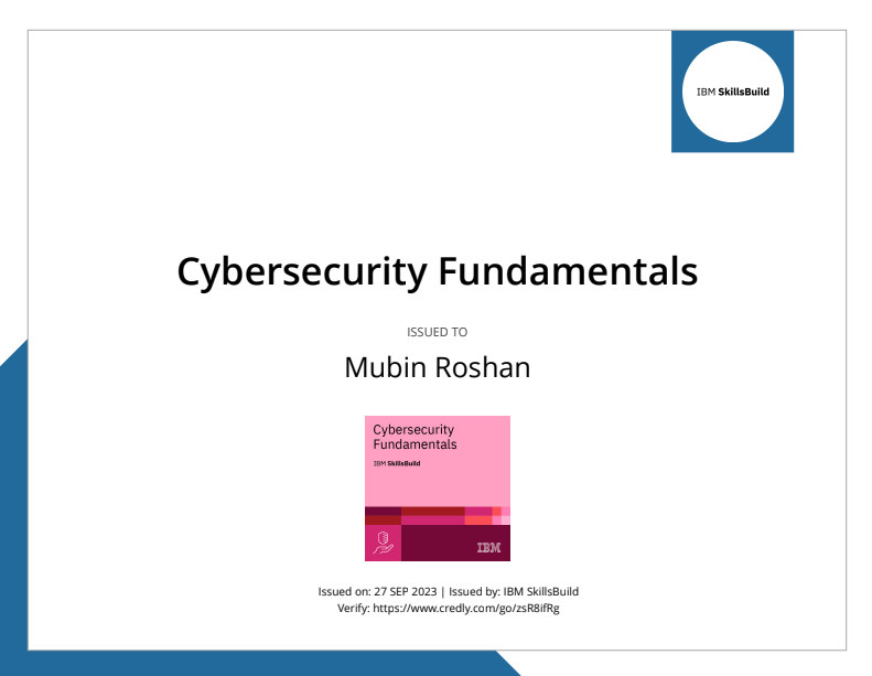 IBM Cybersecurity Fundamentals